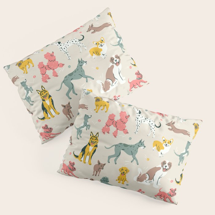 Silly Dog Friends Pillow Sham Gallery Image 3