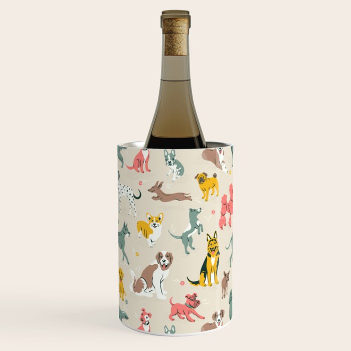 Silly Dog Friends Wine Chiller Gallery Image 2