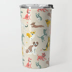 Silly Dog Friends Travel Mug Gallery Image 2