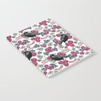 Crows, Bleeding Hearts & Roses Floral/Botanical Pattern Notebook Gallery Image 2