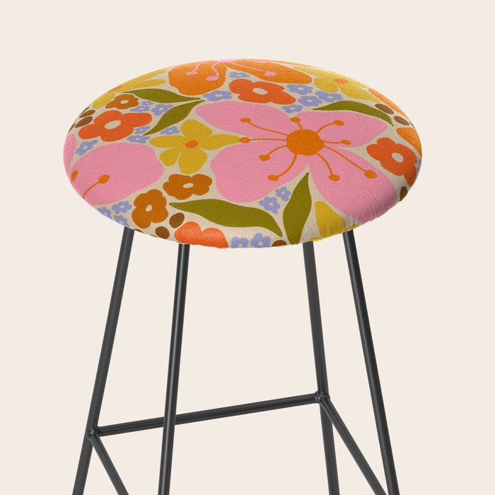 Floral pattern I Stool Gallery Image 2