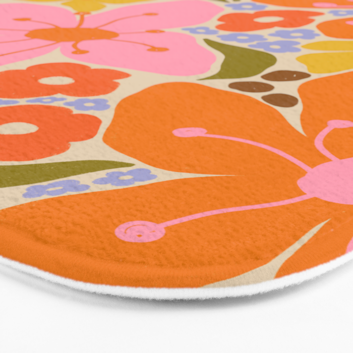 Floral pattern I Bath Mat Gallery Image 3
