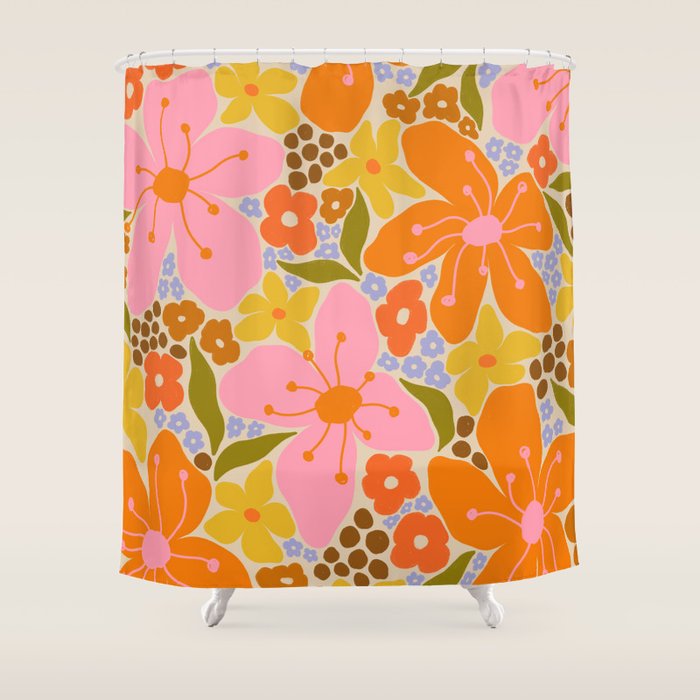 Floral pattern I Shower Curtain Gallery Image 1