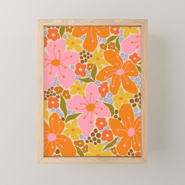 Floral pattern I Mini Art Print Gallery Image 1