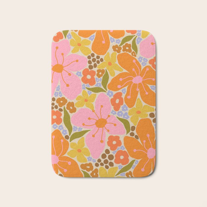 Floral pattern I Bath Mat Gallery Image 1