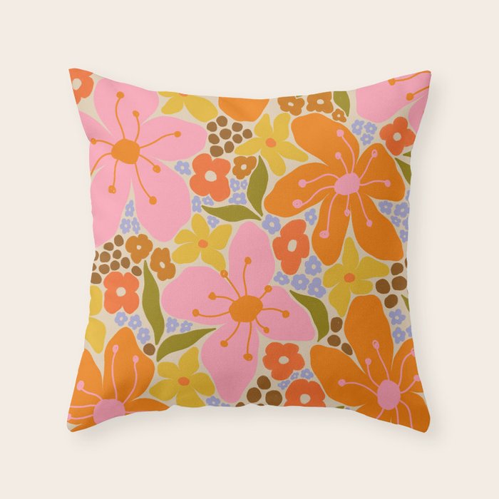 Floral pattern I Throw Pillow Gallery Image 6