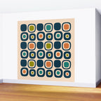 Mid Century Modern Scandinavian Abstract 322 Wall Mural Gallery Image 2