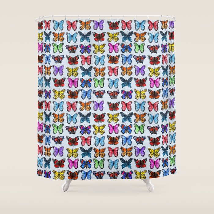 Butterfly Garden Shower Curtain Gallery Image 1