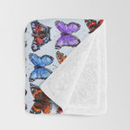 Butterfly Garden Throw Blanket Gallery Image 3