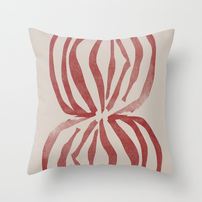 New Vase Line Art Throw Pillow Gallery Image 6