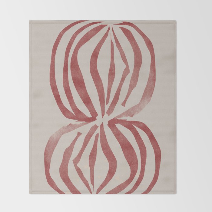 New Vase Line Art Throw Blanket Gallery Image 2