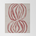 New Vase Line Art Throw Blanket Gallery Image 2
