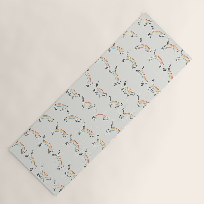Rainbow Cat Yoga Mat Gallery Image 1