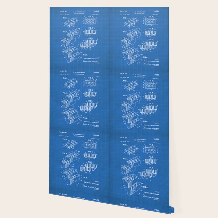 Legos Patent - Legos Brick Art - Blueprint Wallpaper Gallery Image 2