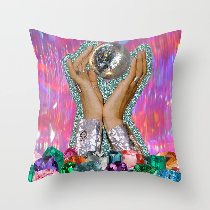 Power of Disco Throw Pillow Gallery Image 1