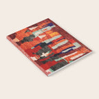 Beautiful Antique Moroccan Rug Print Notebook Gallery Image 2
