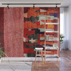 Beautiful Antique Moroccan Rug Print Wall Mural Gallery Image 1