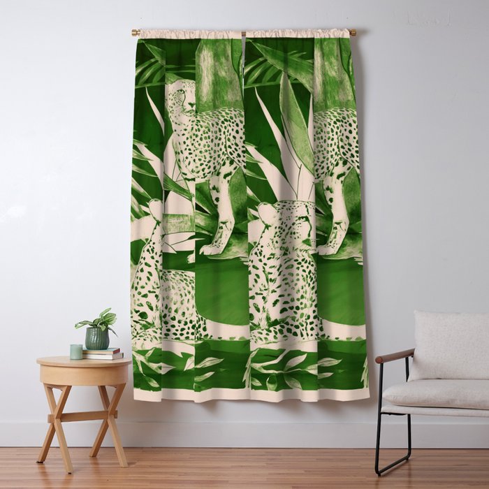 Jungle Cheetahs 5 Window Curtain Gallery Image 5