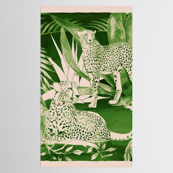 Jungle Cheetahs 5 Tablecloth Gallery Image 2