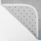 Oceans Away - Plum Purple Lavender Blue Abstract Painting Waves Cloud Horizon Modern Art Bath Mat Gallery Image 2