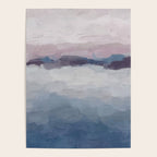 Oceans Away - Plum Purple Lavender Blue Abstract Painting Waves Cloud Horizon Modern Art Poster Gallery Image 4