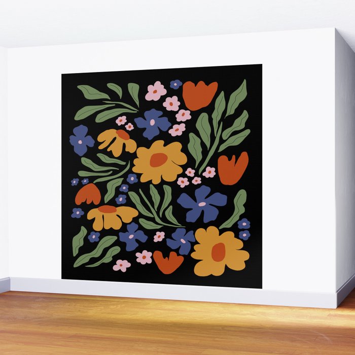 Happy floral park Wall Mural Gallery Image 2