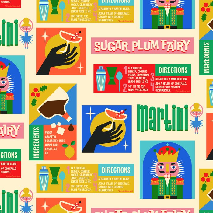 Sugar Plum Fairy Martini Holiday Cocktail Recipe Coffee Mug Gallery Image 2