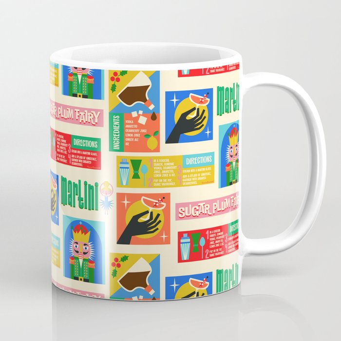 Sugar Plum Fairy Martini Holiday Cocktail Recipe Coffee Mug Gallery Image 1