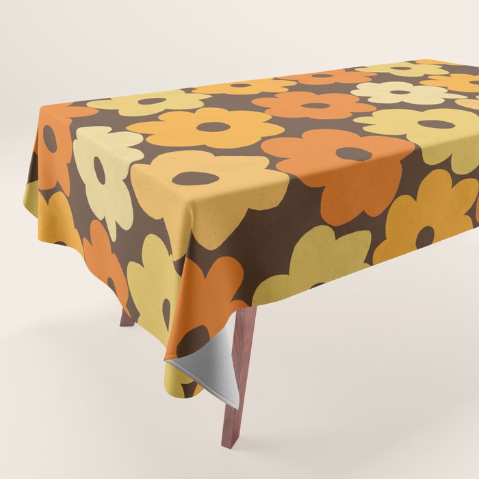 Simple Flower Pattern #2 Tablecloth Gallery Image 1