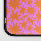 Abstract retro pink star shape pattern Laptop Sleeve Gallery Image 3