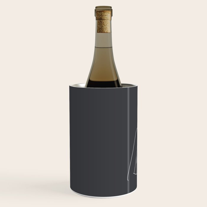 Minimal Line Art of a Woman Wine Chiller Gallery Image 2