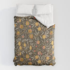 William Morris Vintage Pomegranate Fruit Walnut Bullrush Pattern  Duvet Cover Gallery Image 6