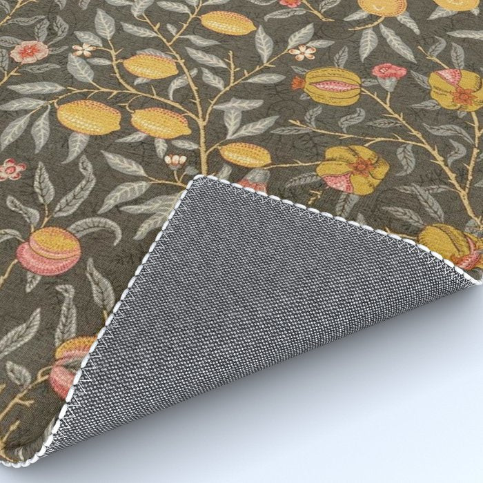 William Morris Vintage Pomegranate Fruit Walnut Bullrush Pattern  Rug Gallery Image 4