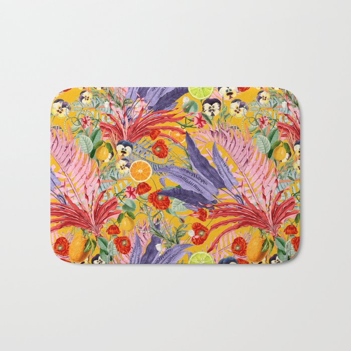 Summer Tropical Garden Bath Mat Gallery Image 1