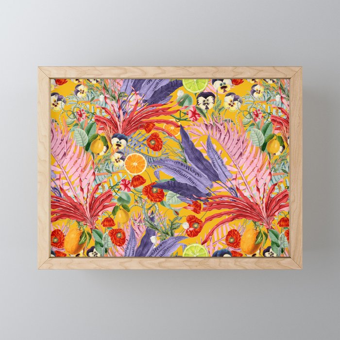 Summer Tropical Garden Mini Art Print Gallery Image 1