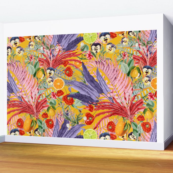 Summer Tropical Garden Wall Mural Gallery Image 2