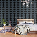 Geometric Southwestern Minimalism - Neutral Blue Wallpaper Gallery Image 3