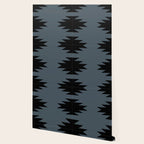 Geometric Southwestern Minimalism - Neutral Blue Wallpaper Gallery Image 2