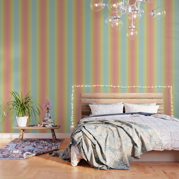 Gradient Arch V Mid Century Modern Rainbow Wallpaper Gallery Image 1