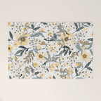 Spring Wildflowers, Floral Prints, Yellow and Gray Welcome Mat Gallery Image 1