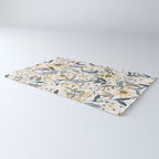 Spring Wildflowers, Floral Prints, Yellow and Gray Rug Gallery Image 3