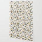 Spring Wildflowers, Floral Prints, Yellow and Gray Wallpaper Gallery Image 2