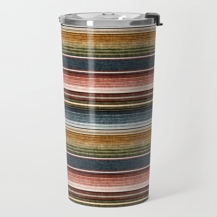 serape southwest stripe - earth tones Travel Mug Gallery Image 2