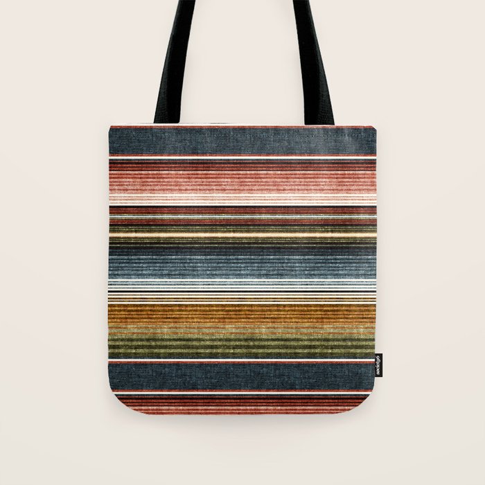 serape southwest stripe - earth tones Tote Bag Gallery Image 1