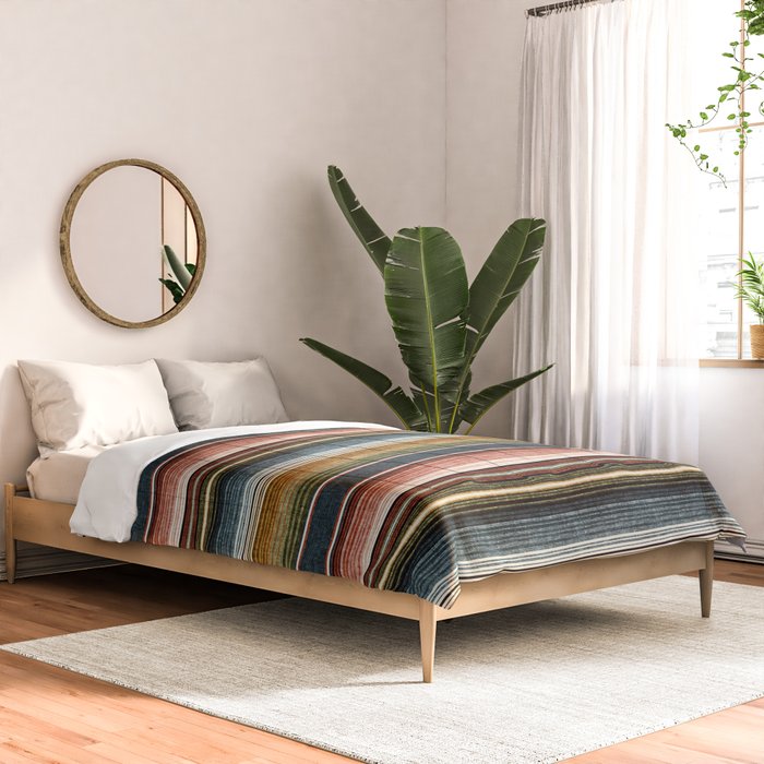 serape southwest stripe - earth tones Comforter Gallery Image 2