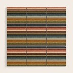 serape southwest stripe - earth tones Wood Wall Art Gallery Image 1