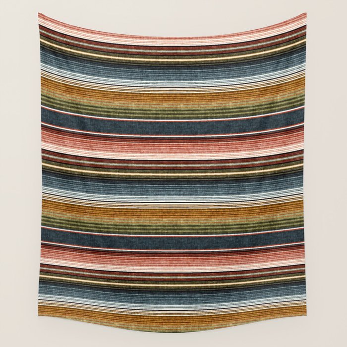 serape southwest stripe - earth tones Wall Tapestry Gallery Image 4