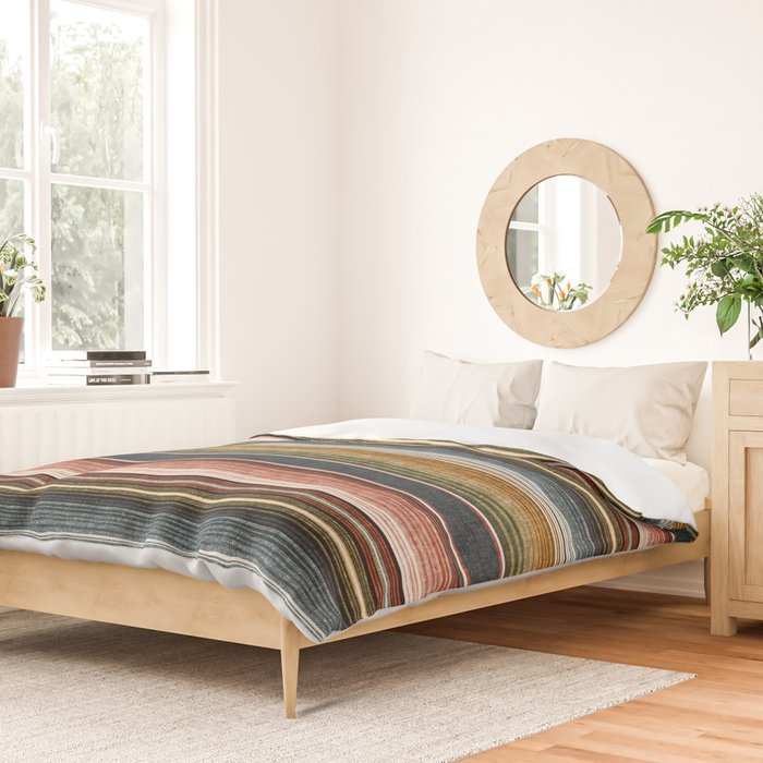 serape southwest stripe - earth tones Duvet Cover Gallery Image 2