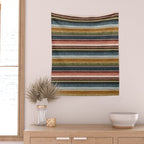 serape southwest stripe - earth tones Wall Tapestry Gallery Image 2