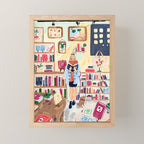 Fall Bookstore Mini Art Print Gallery Image 1